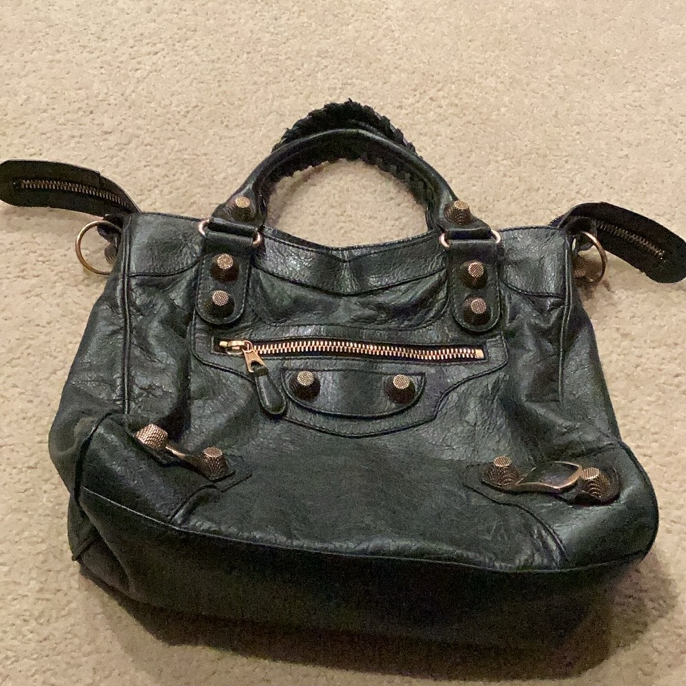 2011 Balenciaga Velo- Black with Giant Rose Gold Hardware